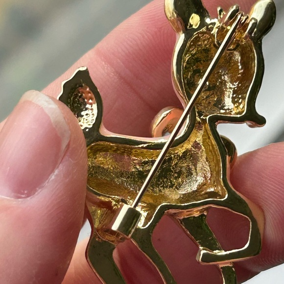 5/$25 Hard enamel pink deer brooch 🦌 - Picture 8 of 8